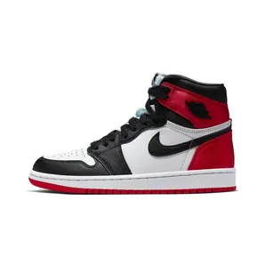 Air Jordan Nike AJ I 1 Retro High ‘Satin Black Toe’ (2019) (CD0461-016)