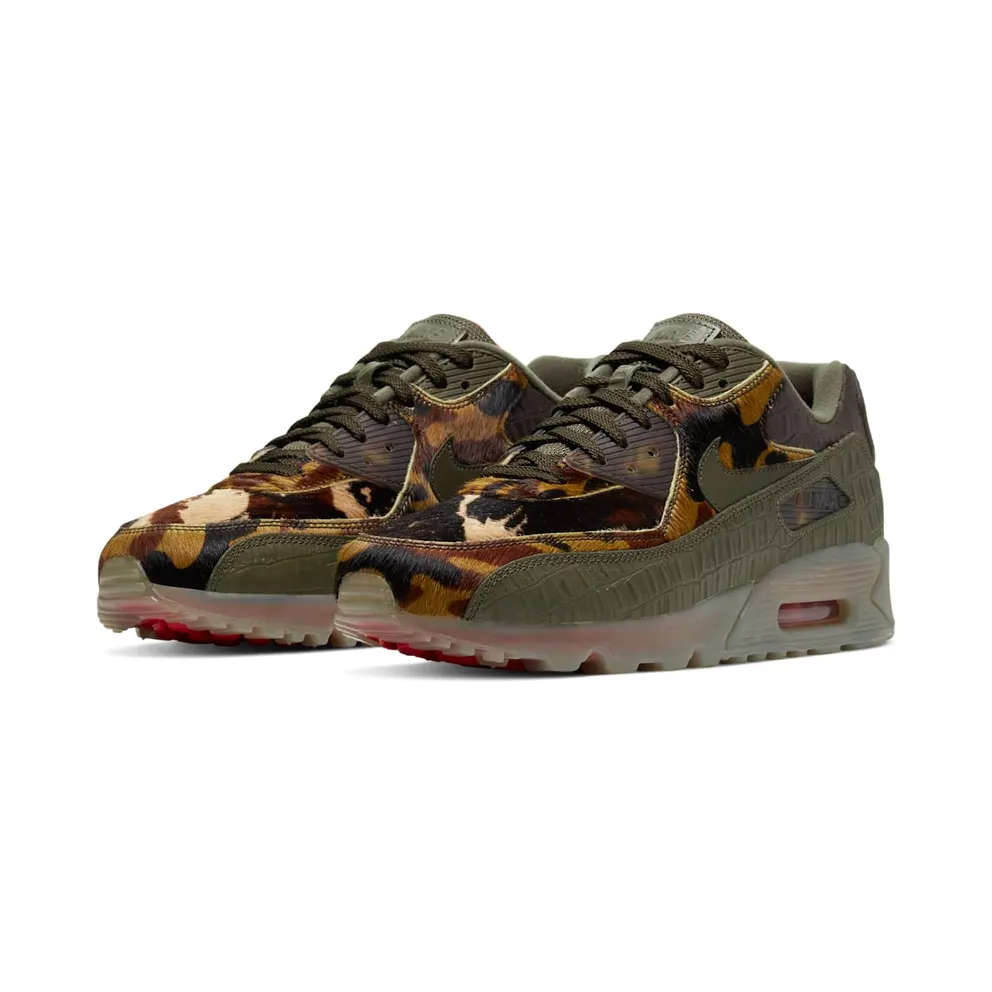 Nike Air Max 90 Camo Croc Cargo Khaki/Cargo Khaki-University Red (CU0675-300)