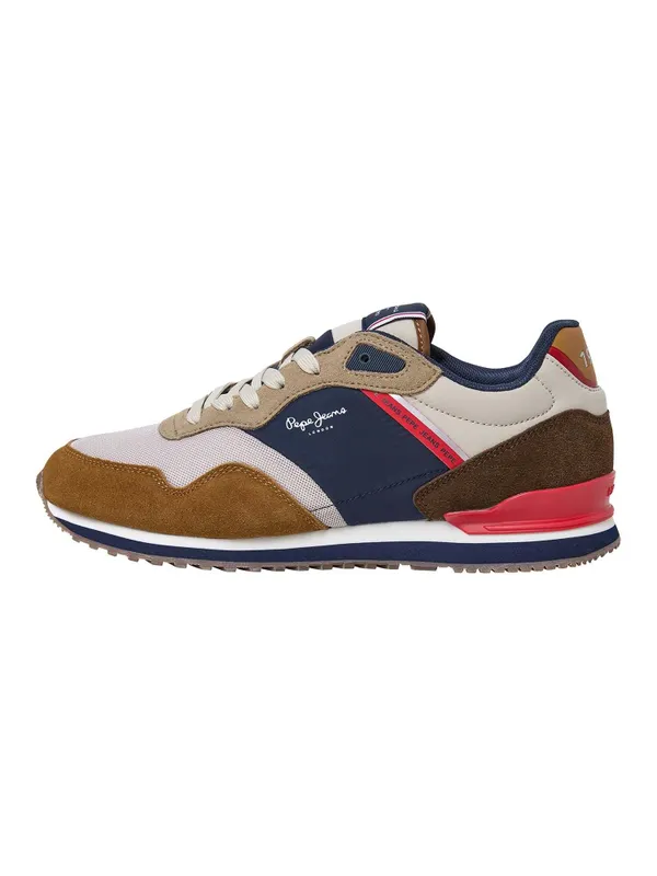 Pepe Jeans PèPè sneaker Marine / Brown / Ombergrijs / White (PMS40035-859)
