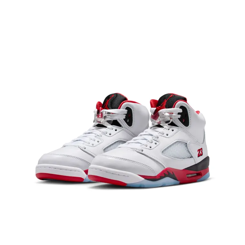 Jordan Air Jordan 5 “White/Fire Red/Black” (HQ7980-101)