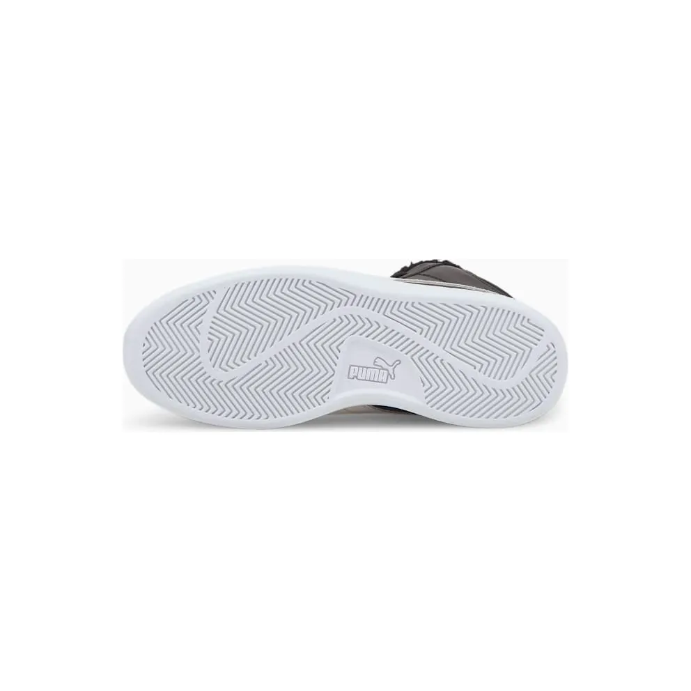 Puma Smash V2 Mid Fur White/Black (366895-02)