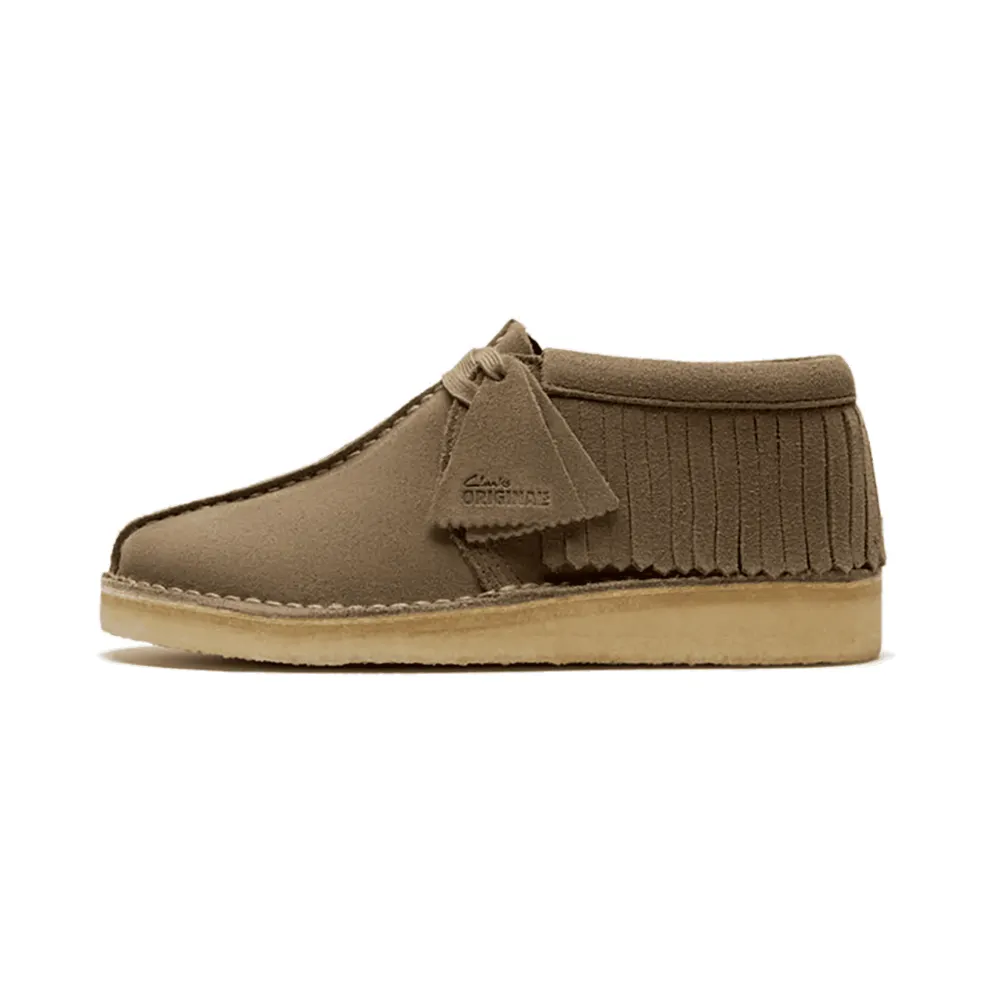 Clarks Trek Fringe Womens “Smoke Grey Suede” (26182843)