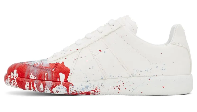 Maison Margiela White & Red Paint Drop Replica H8682 WHITE / VARIAN (S37WS0568 P4129) (3)