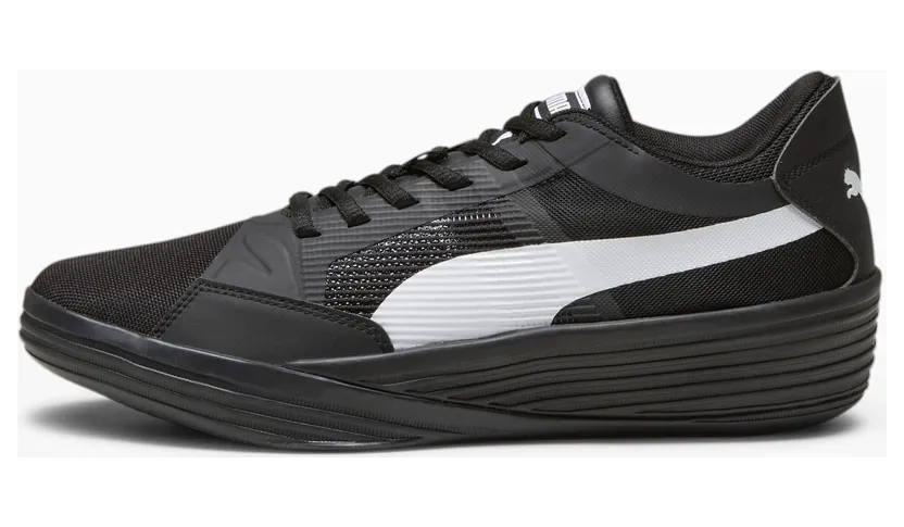 Puma Clyde All-Pro Team basketbalschoenen Wit/Zwart (195509-07)