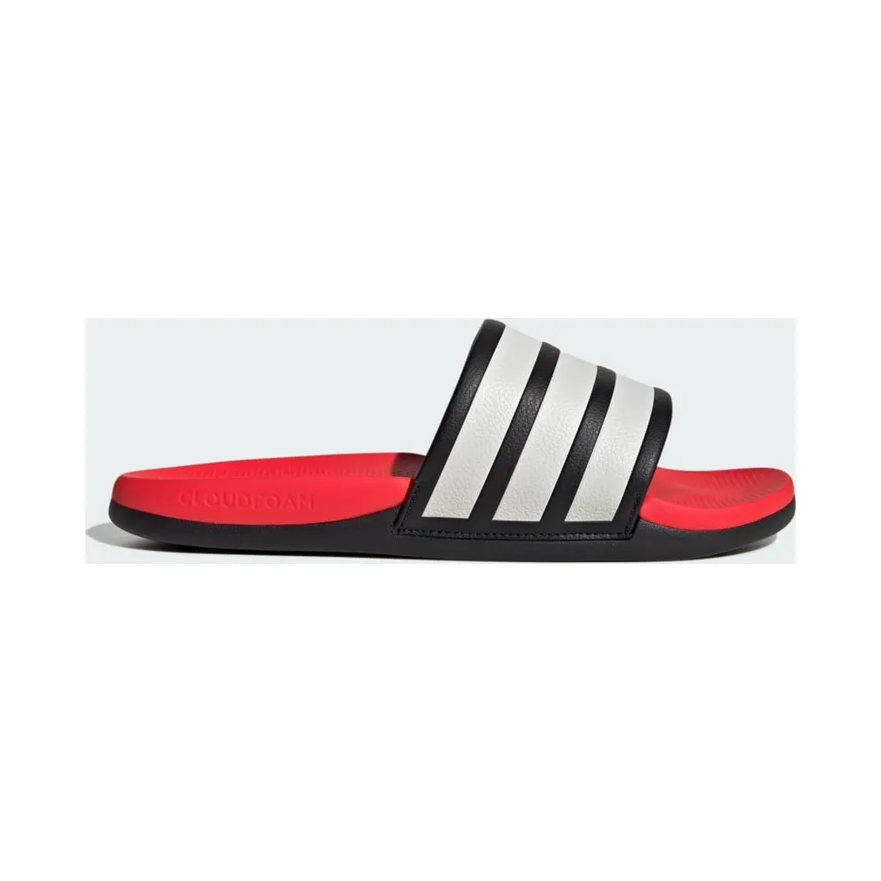 Adidas ADILETTE COMFORT 2.0 Slides Core Black / Core White / Lucid Red (HQ2472)