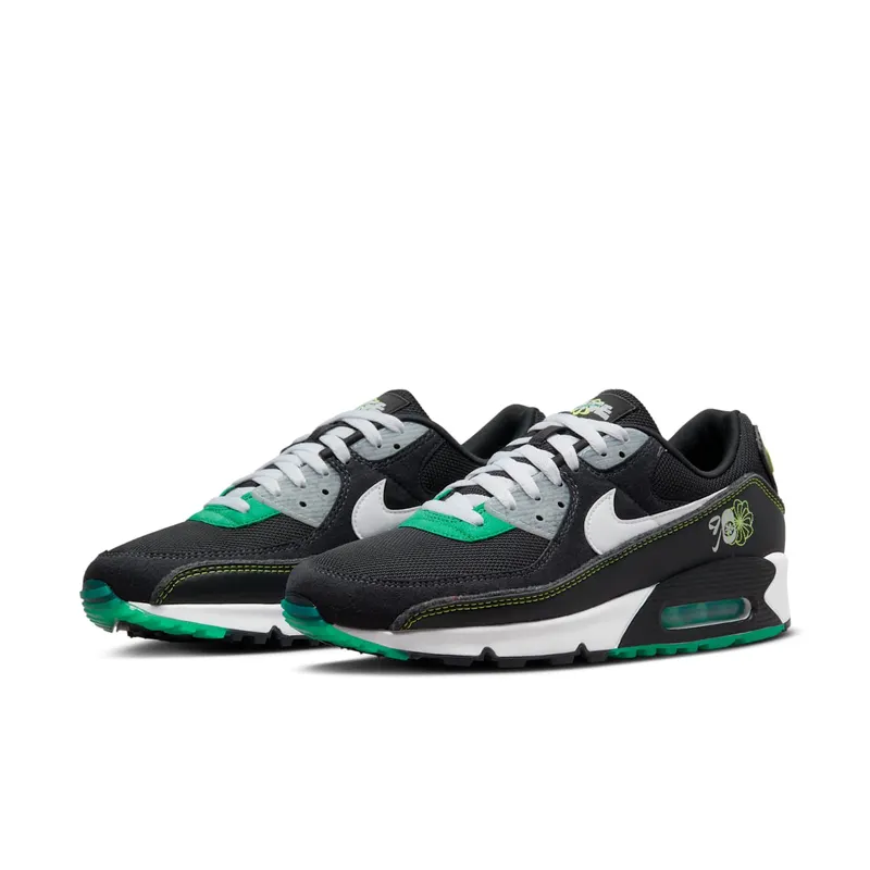 Nike Air Max 90 Psychedelic Black – “Black / White / Wolf Grey / Green” (DV3335-001)