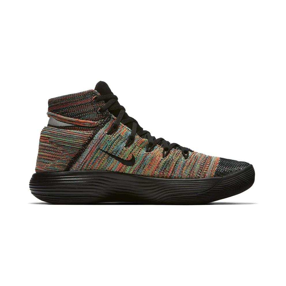 Nike React Hyperdunk 2017 Flyknit Multi-Color Black/Black-White-Total Crimson (917726-006)