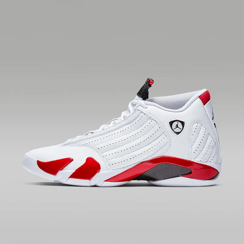 Air Jordan 14 Retro “White / Varsity Red / Metallic Silver / Black” (487471-100)