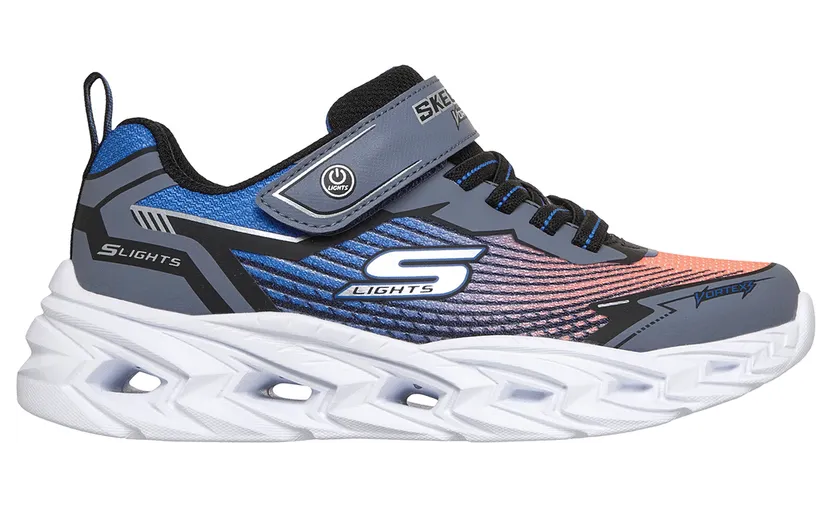 Skechers S-Lights: Vortex 3.0 Black/Blue/Orange (400590CBBOR)