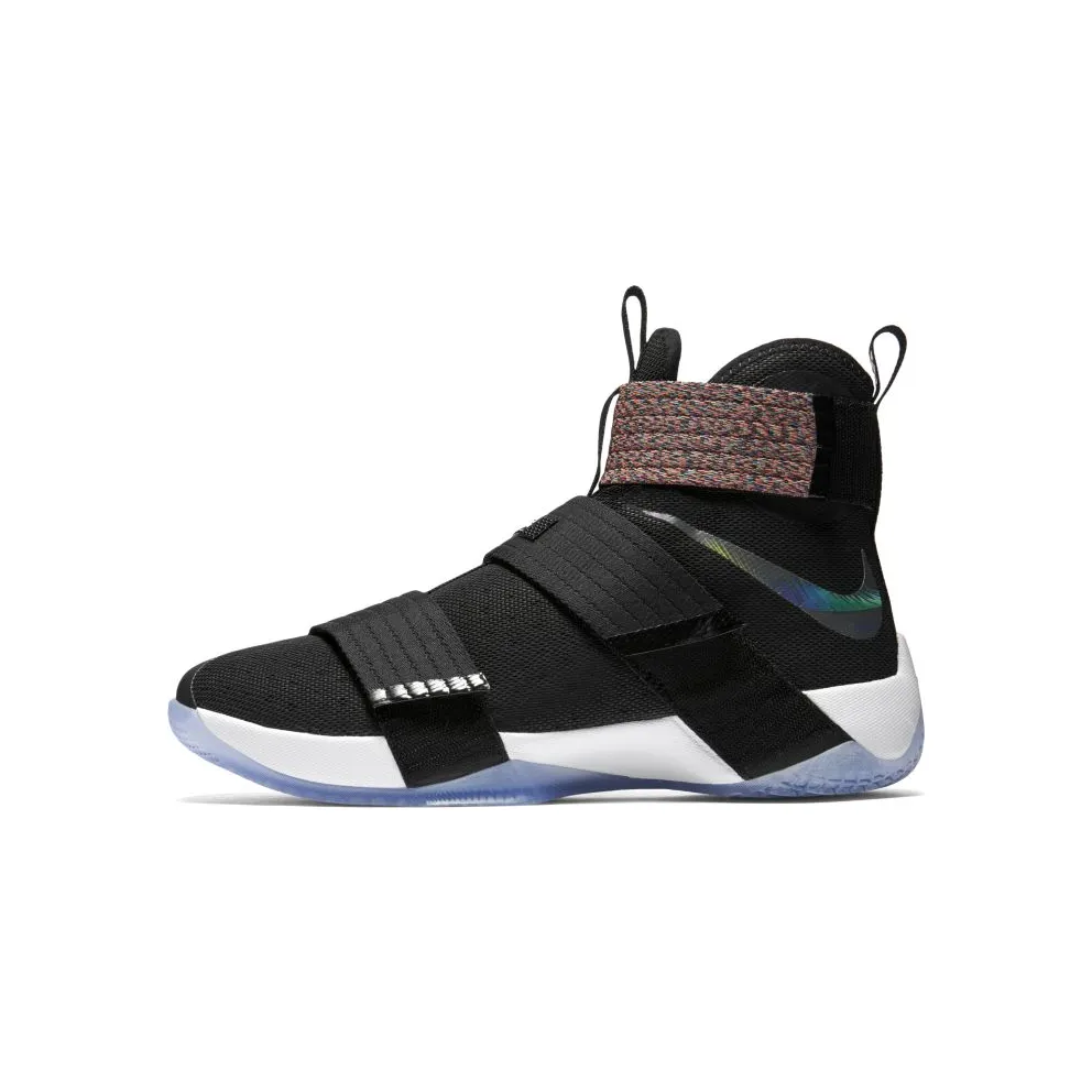 Nike LeBron Zoom Soldier 10 Unlimited Black/Total Orange-Cosmic Purple-Hyper Jade (844374-085)