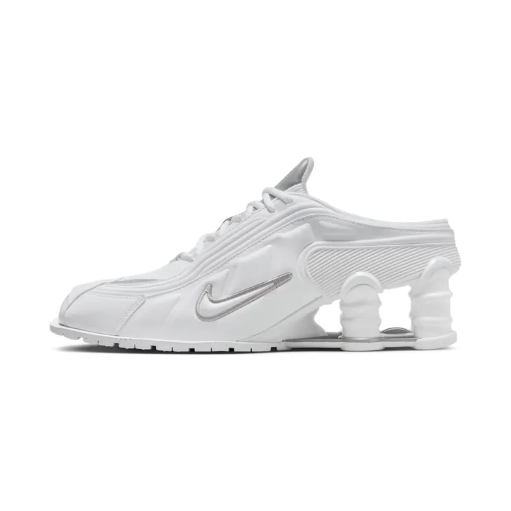 Nike Shox MR4 Mule Martine Rose “White / Metallic Silver” (DQ2401-100)
