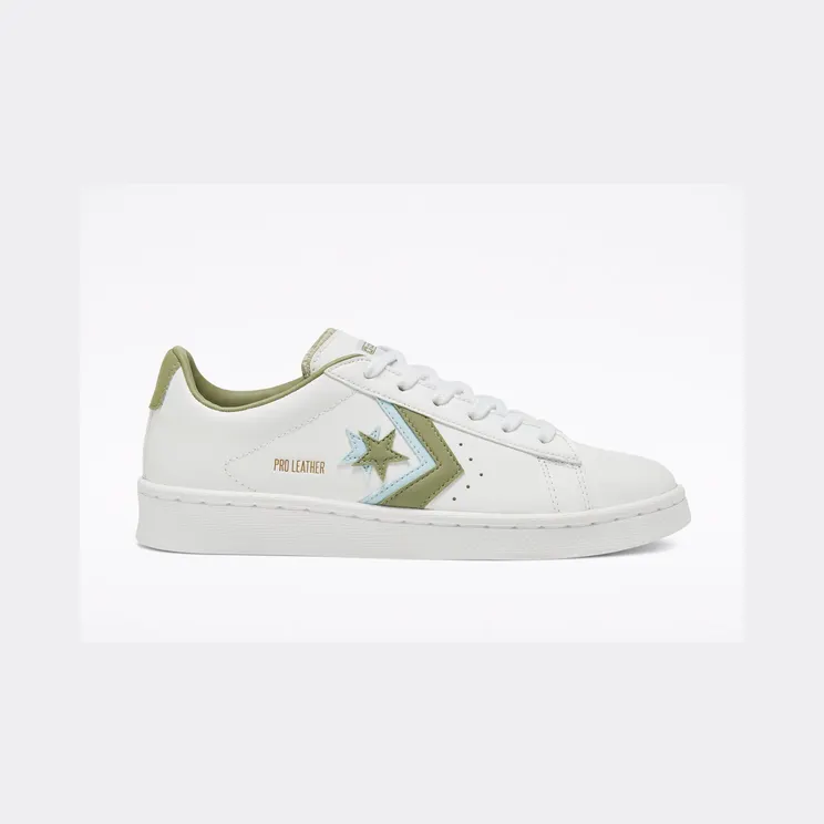 Converse Pro Leather Low ‘Sunblocked – Sage Blue’ White/Street Sage/Agate Blue (167854C)