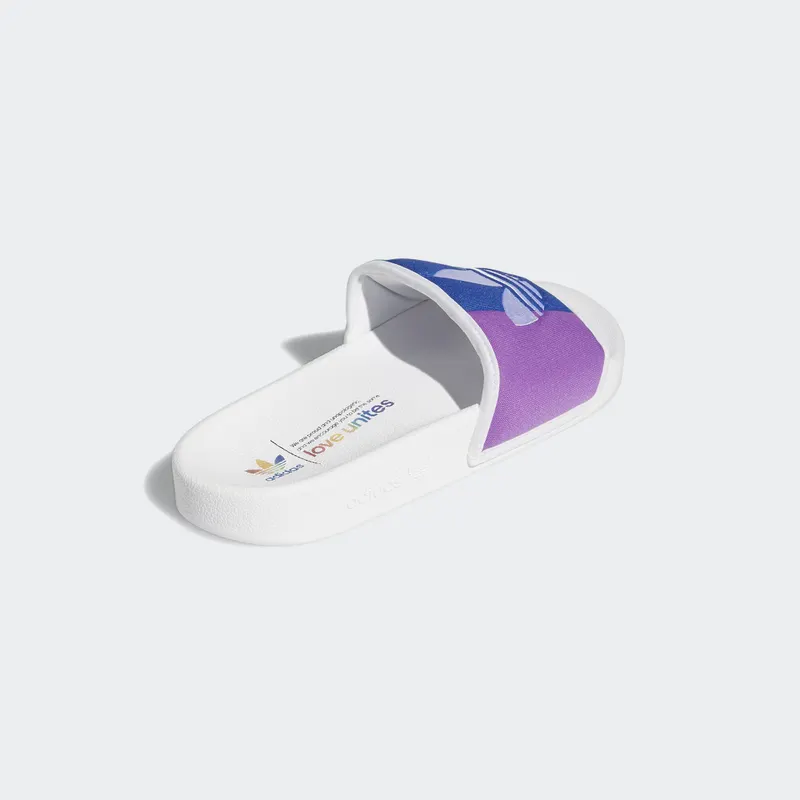 adidas Adilette Pride (2019) Cloud White/Orange/Scarlet (EF2317)