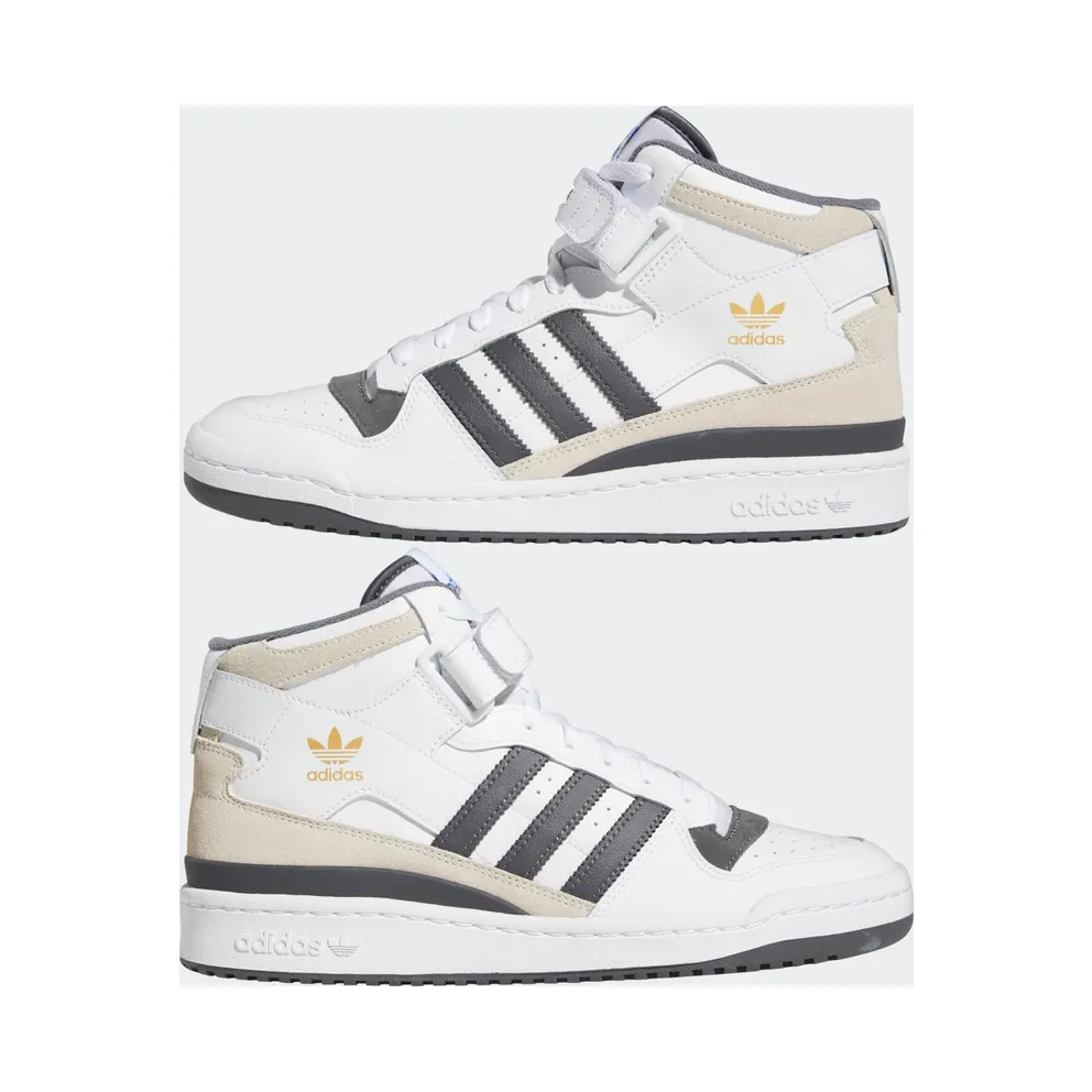Adidas Forum Mid Cloud White / Grey Five / Gold Metallic (GW4371)