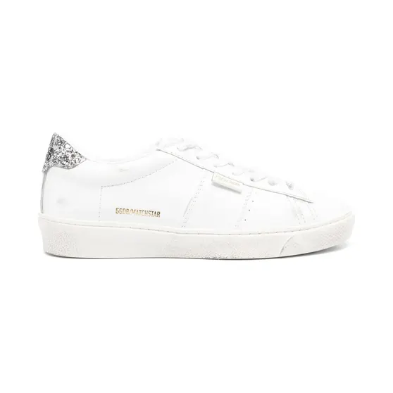 Golden Goose Match Star im Glitter-Look “White” (GWF00796F006378)