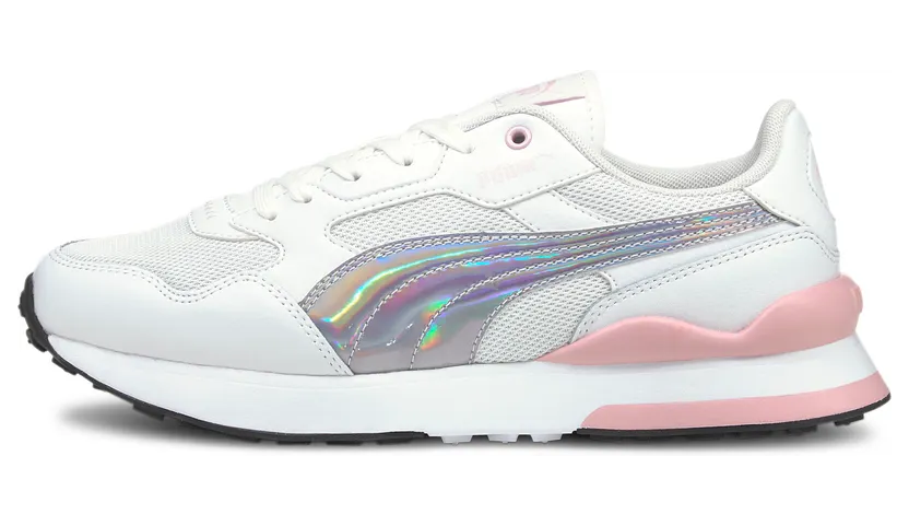 Puma R78 FUTURE glimmende dames Wit/Roze (375466-01)