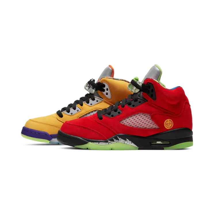 Air Jordan 5 Retro SE GS What The “Varsity Maize / Court Purple / Ghost Green / Solar Orange” (CZ6415-700)