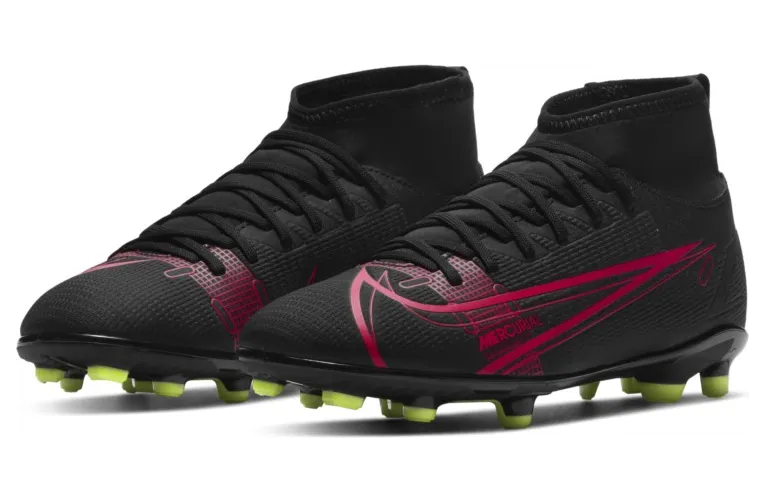 Nike Jr. Mercurial Superfly 8 Club MG Fußballschuh für verschiedene Böden für jüngere/ältere Schwarz (CV0790-090)