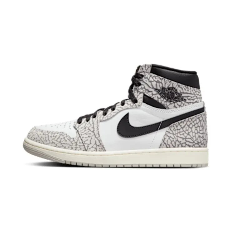 Nike Air Jordan 1 Retro High OG White Cement “Tech Grey / Black / White / Muslin” (DZ5485-052)