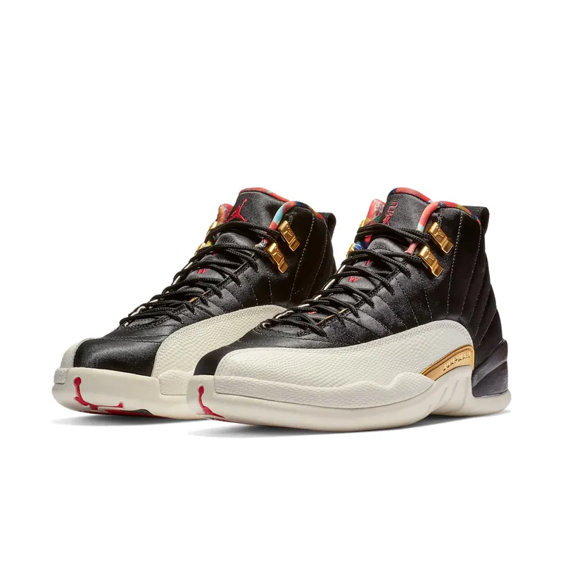 Jordan 12 Retro Chinese New Year (2019) Black/True Red-Sail-Metallic Gold (CI2977-006)