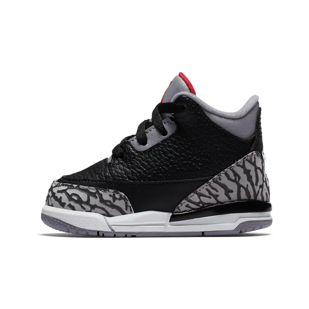 Jordan 3 Retro Black Cement 2018 (TD) Black/Fire Red-Cement Grey-White (832033-021)