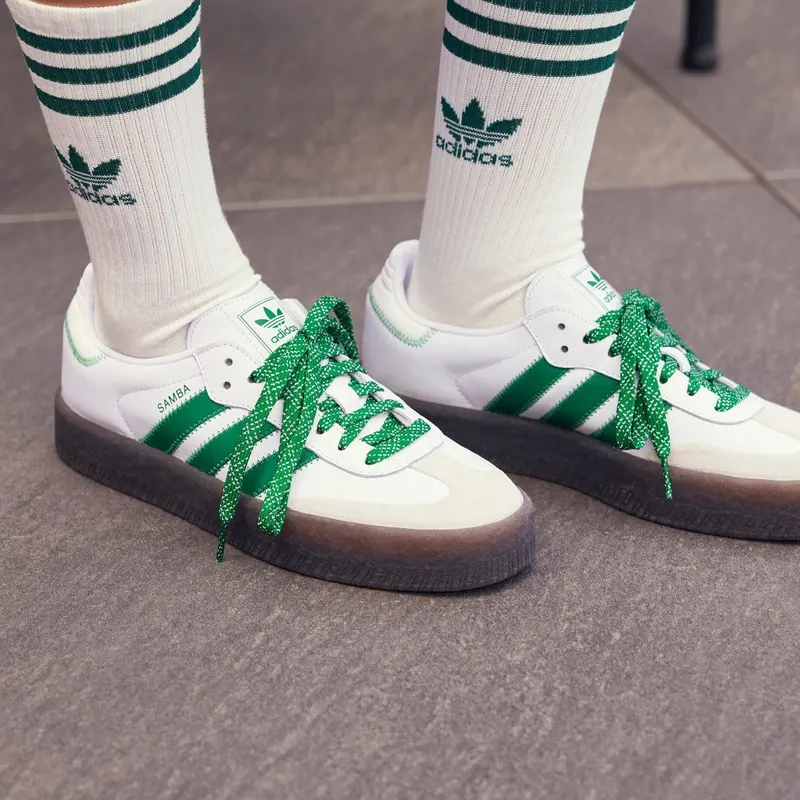 Adidas Sambae Cloud White / Green / Off White (IE9105)