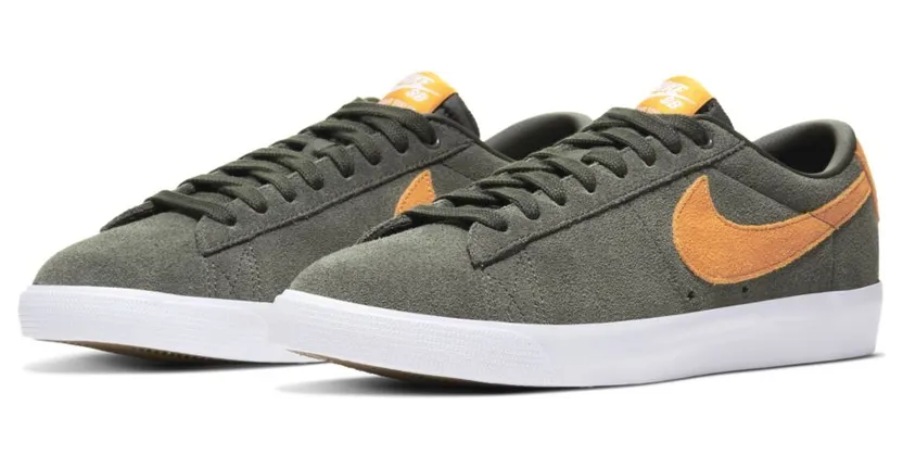 Nike Zoom Blazer Low GT SB ‘Sequoia Kumquat’ Sequoia/Kumquat/White (704939-302)