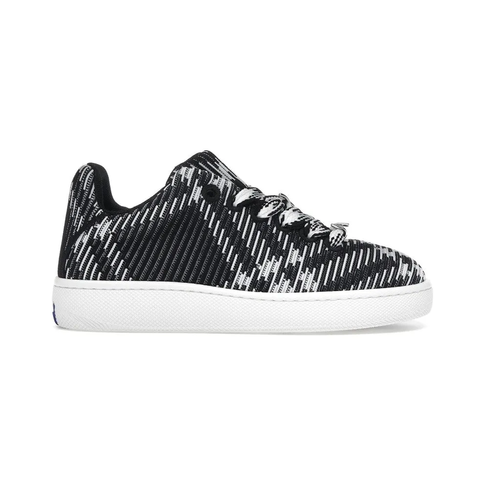 Burberry Check Knit Box Sneaker Black White (80834771)