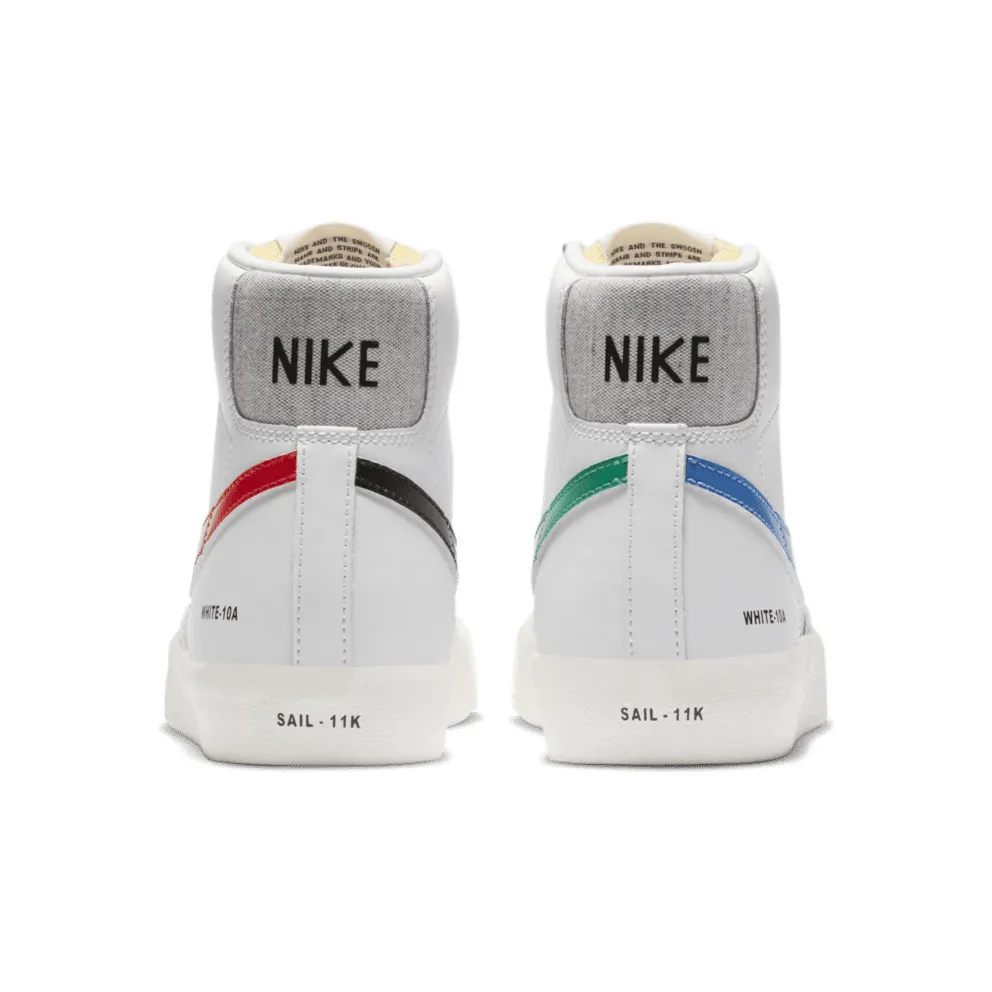 Nike Blazer Mid 77 Color Code White (W) White/Blue-Red-Green-Black (DA2142-146)