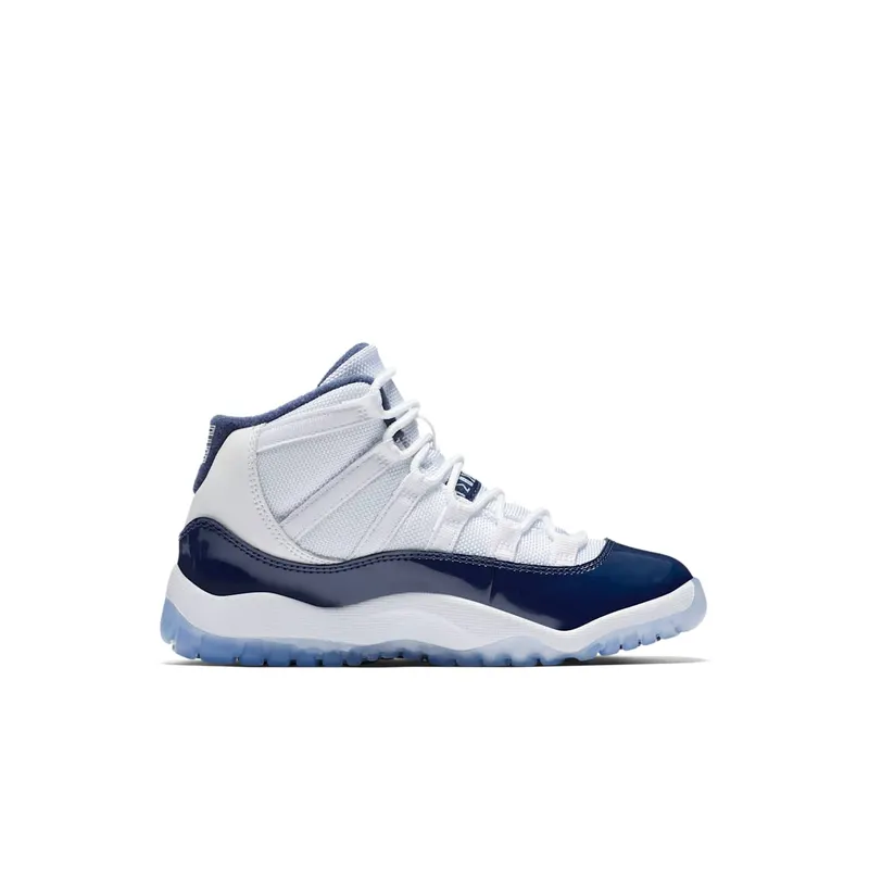 Jordan 11 Retro UNC Win Like 82 (Preschool) White/University Blue-Midnight Navy (378039-123)