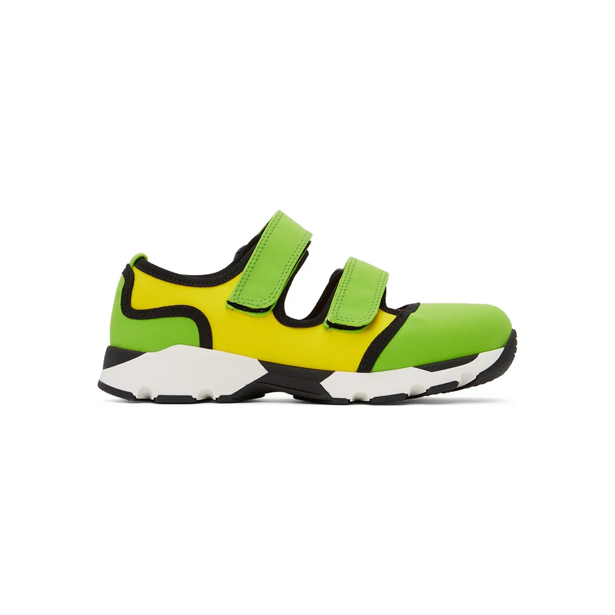 Marni Black & White Scuba Sneakers (SNZWS01G02 TCR86)