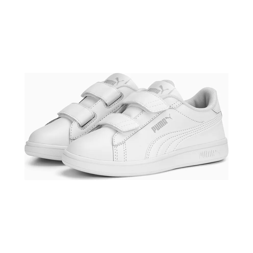 Puma Smash 3.0 Leather V White/Grey (392033-02)