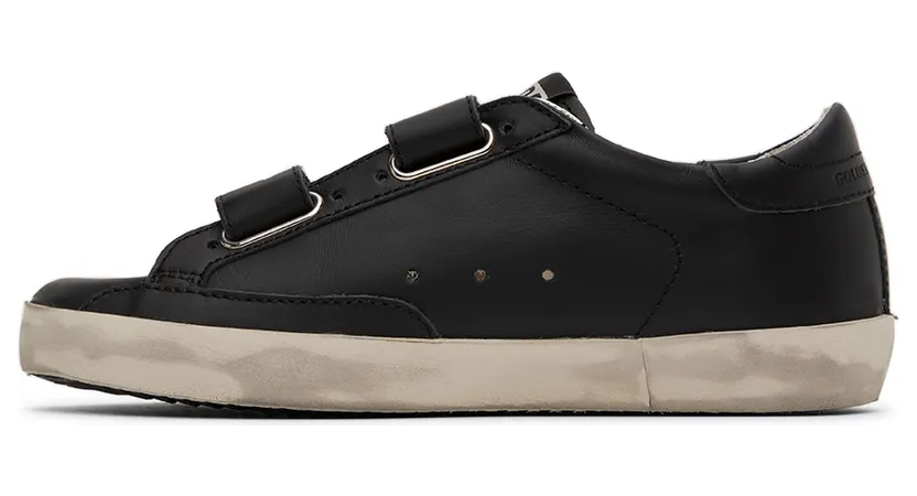 Golden Goose Kids Black Old School Velcro Sneakers (GYF00111.F000419.90100) (3)