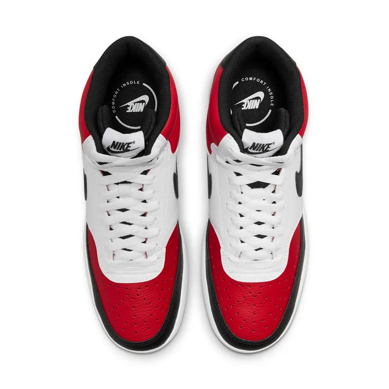Nike Court Vision Mid White Red Black (DM1186-600)