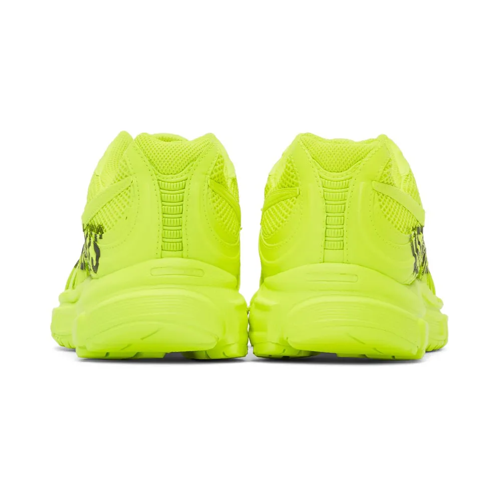 VETEMENTS Yellow Reebok Edition Artisanal Logo Spike Runner 200 NEON YELLOW (UE51SN200Y)