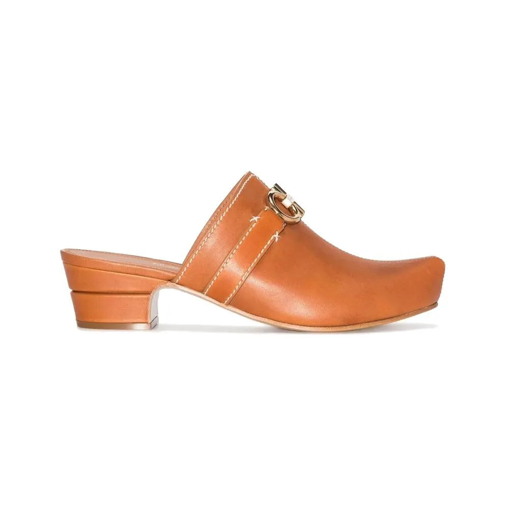 Ferragamo Gancini Slip-On Mules Brown (01D436752533)