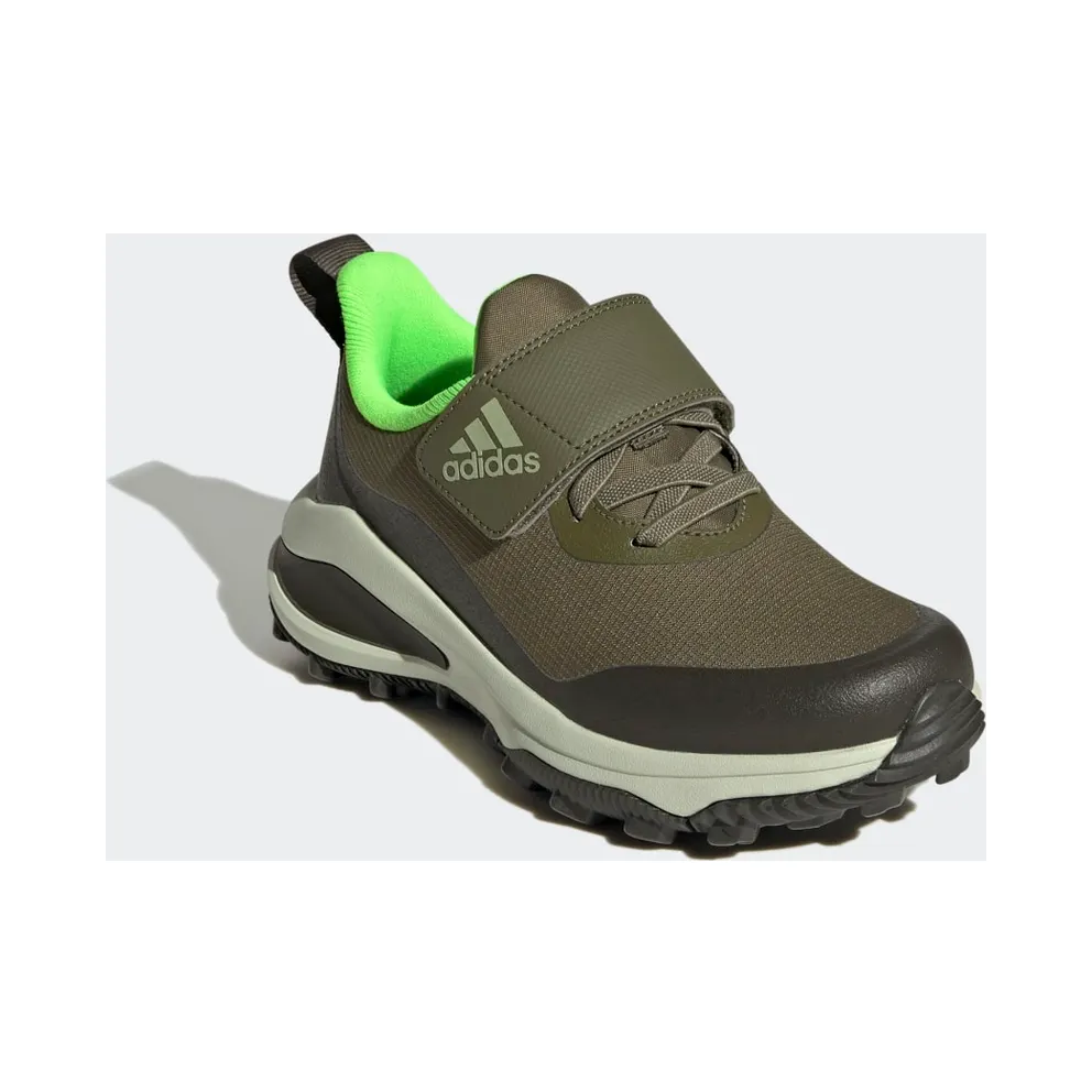 Adidas FortaRun All-Terrain Cloudfoam Sport Running Elastic Lace and Top Strap Focus Olive / Magic Lime Met / Shadow Olive (GZ1813)