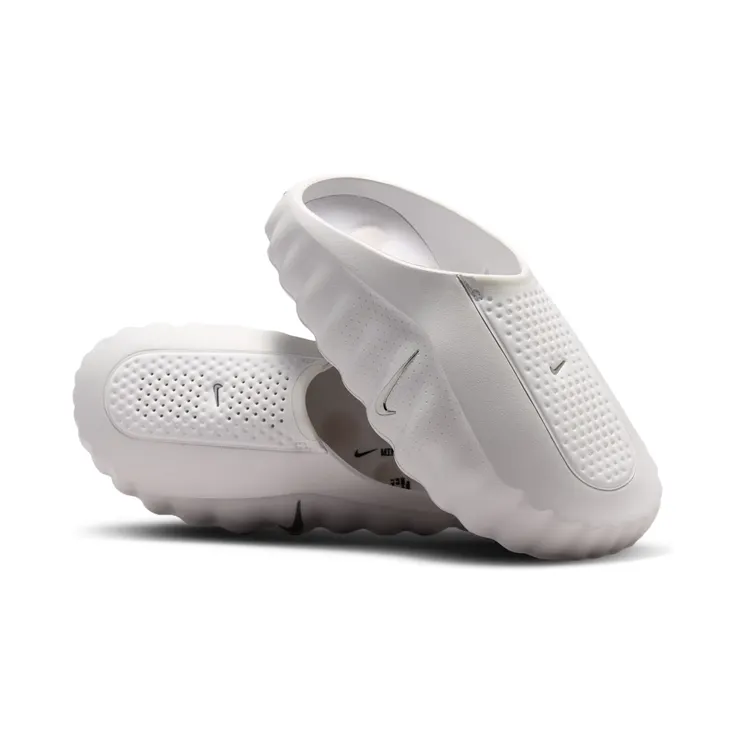 Nike Mind 001 Slide Womens “Summit White / Phantom / Light Orewood Brown / Metallic Silver” (HQ4309-101)