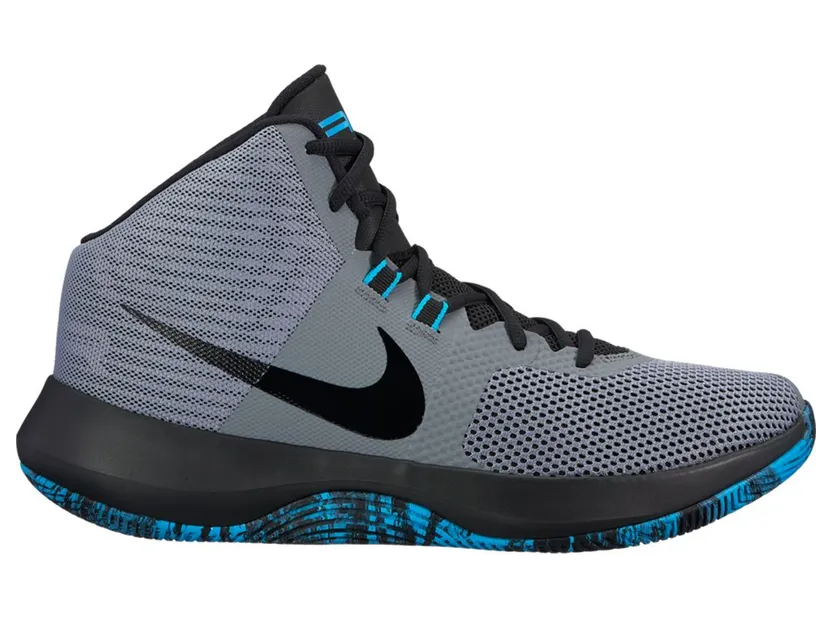 Nike Air Precision Cool Grey Black Light Blue Fury (898455-005)