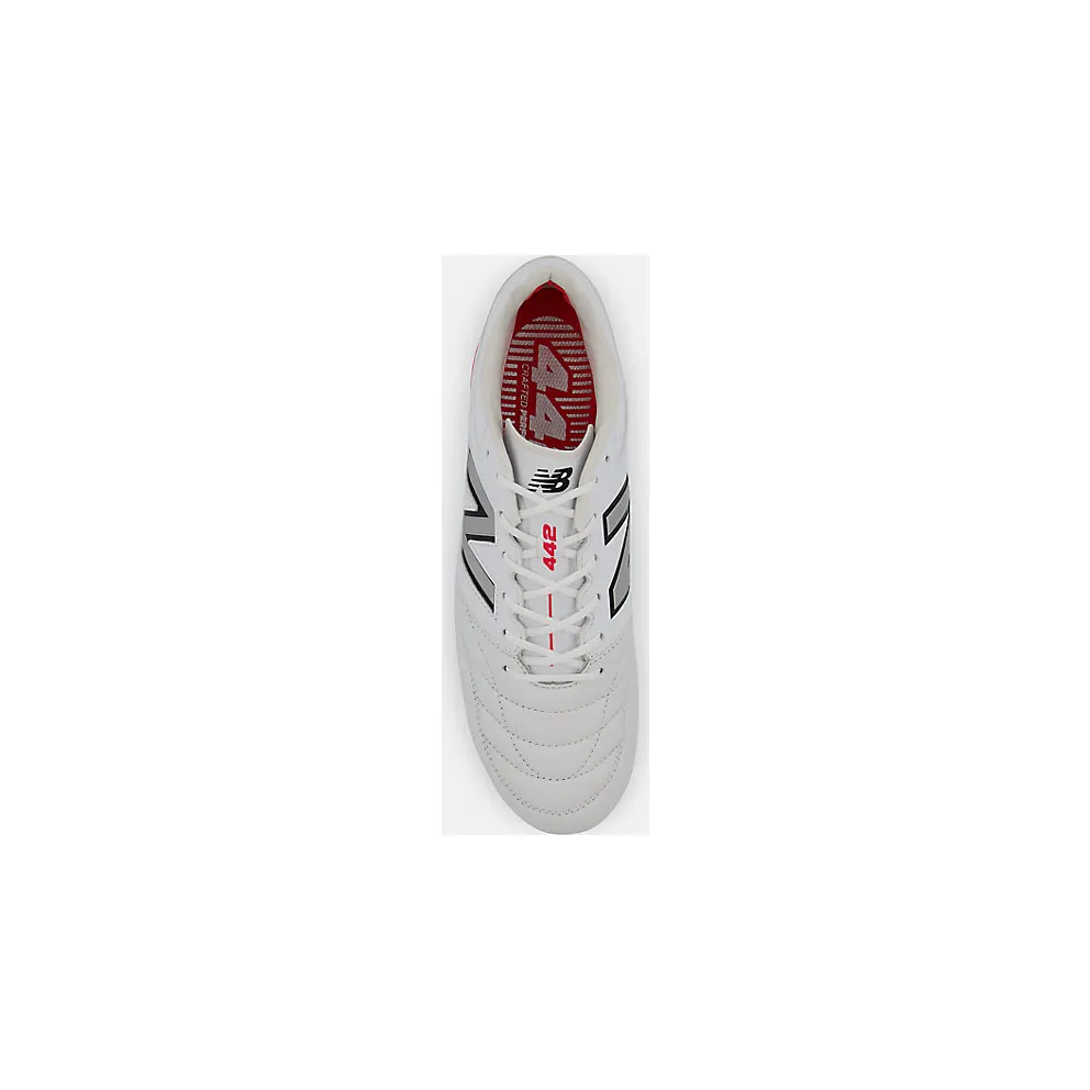 New Balance 442 Pro FG v2 White Red Black (MS41FMWT)