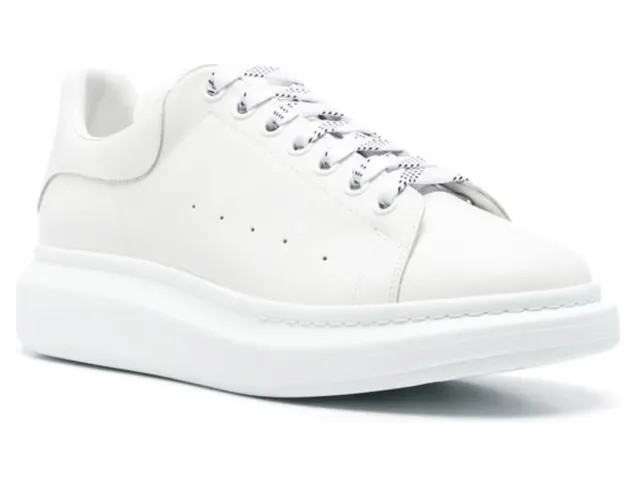 Alexander Mcqueen Oversize Leather “White” (553770 WIAIG 9007) (2)