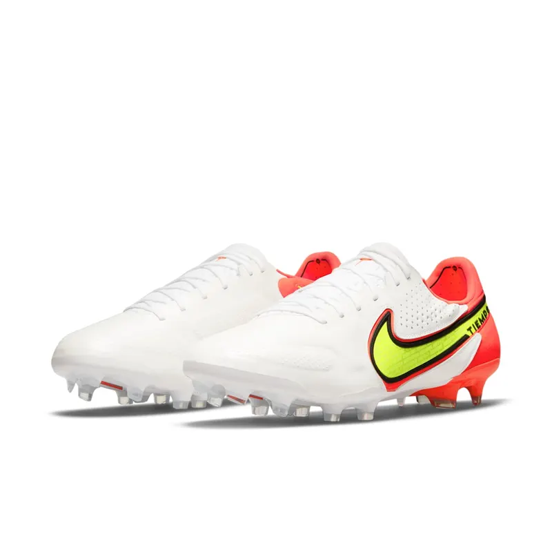Nike Tiempo Legend 9 Elite FG White Bright Crimson Volt (CZ8482-176)