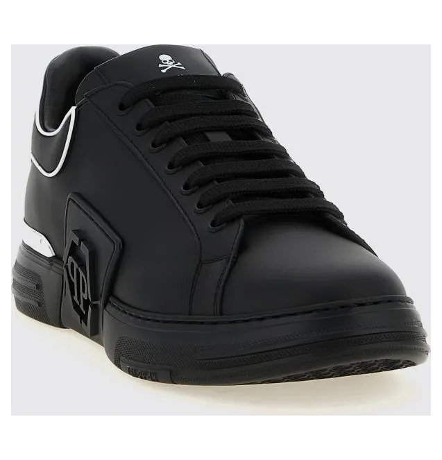 Philipp plein Phantom Kick$ Leather Sneakers Black (SAFSUSC0904PLE005N0202)