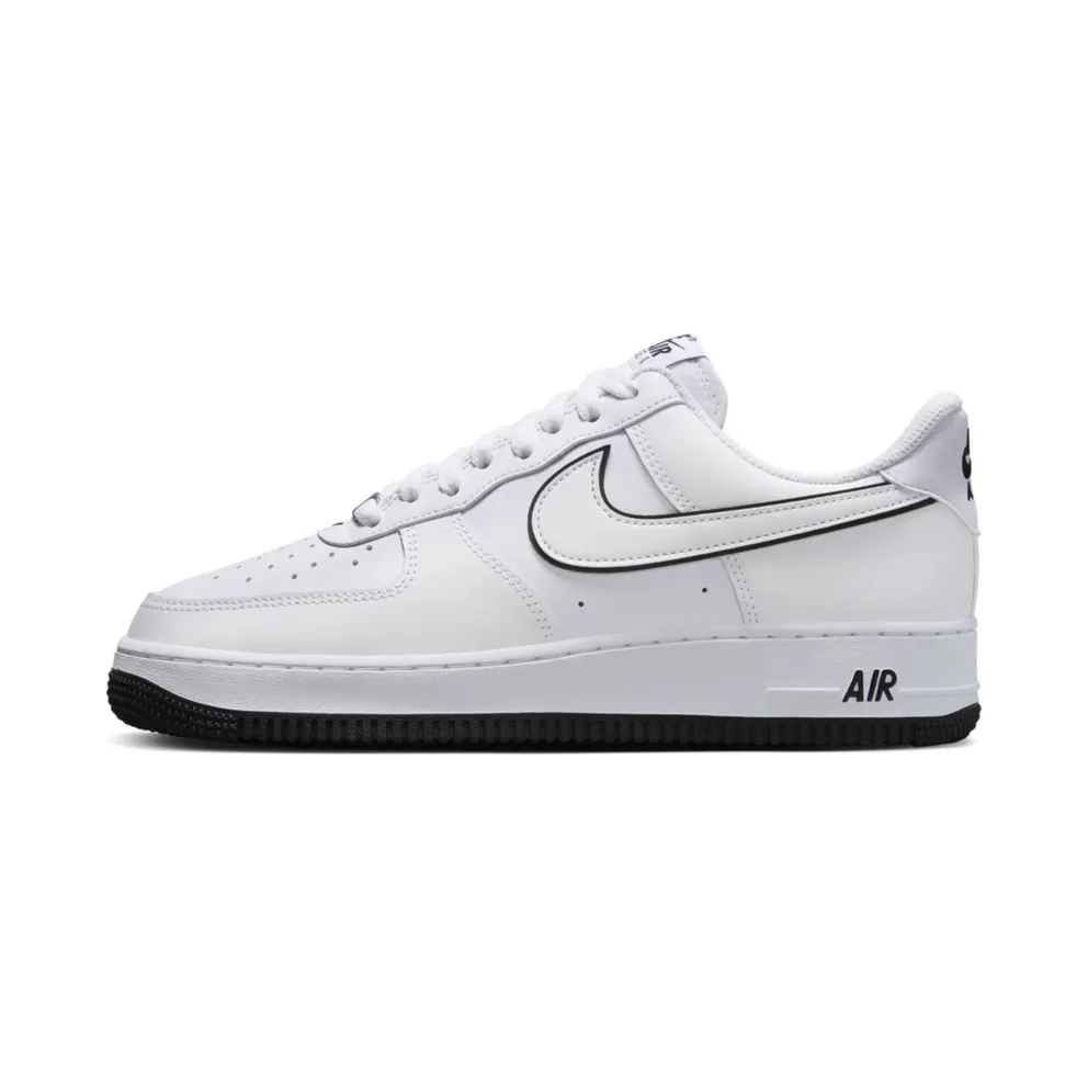 Nike Air Force 1 ’07 Low White Black Outline Swoosh (DV0788-103)