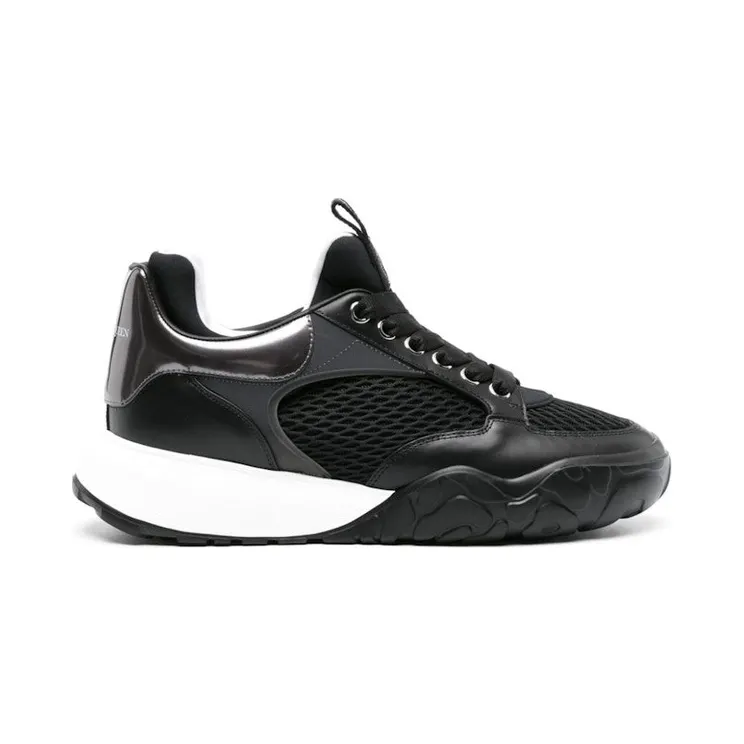 Alexander McQueen Court Black White Mesh (777226W4XI11015)