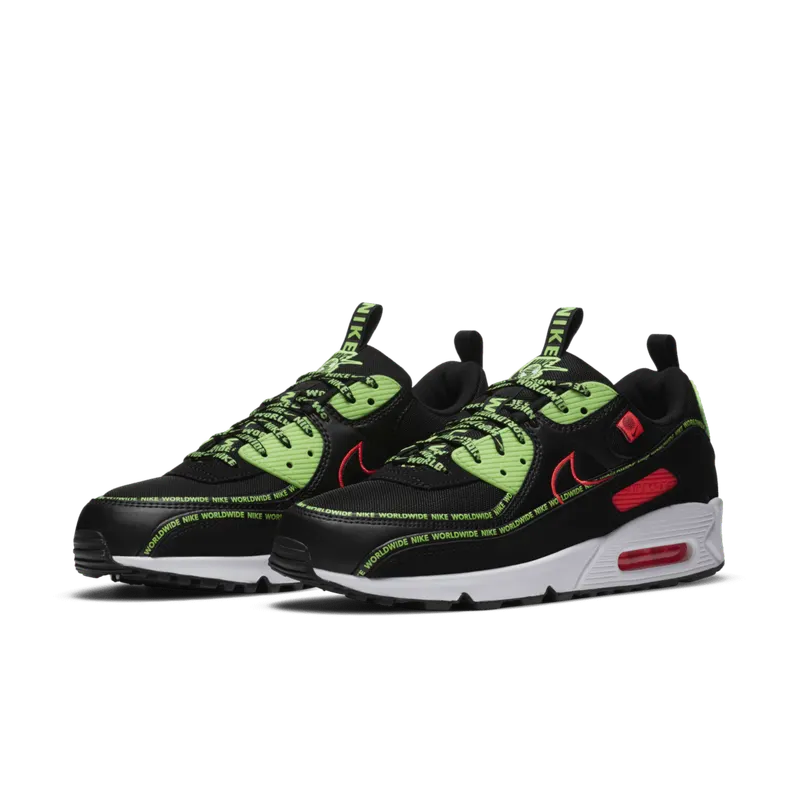 Nike Air Max 90 Worldwide Pack Black Black/Green-Red-White (CK6474-001)