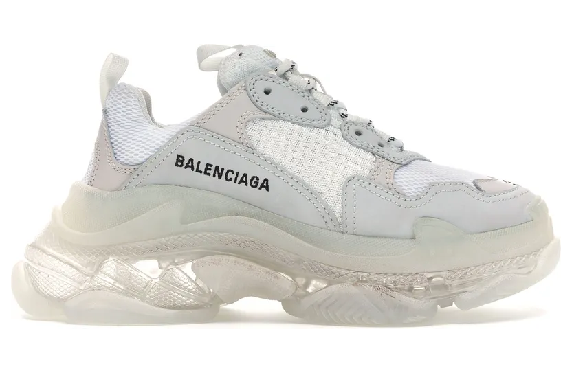 Balenciaga Triple S White Clear Sole (W)