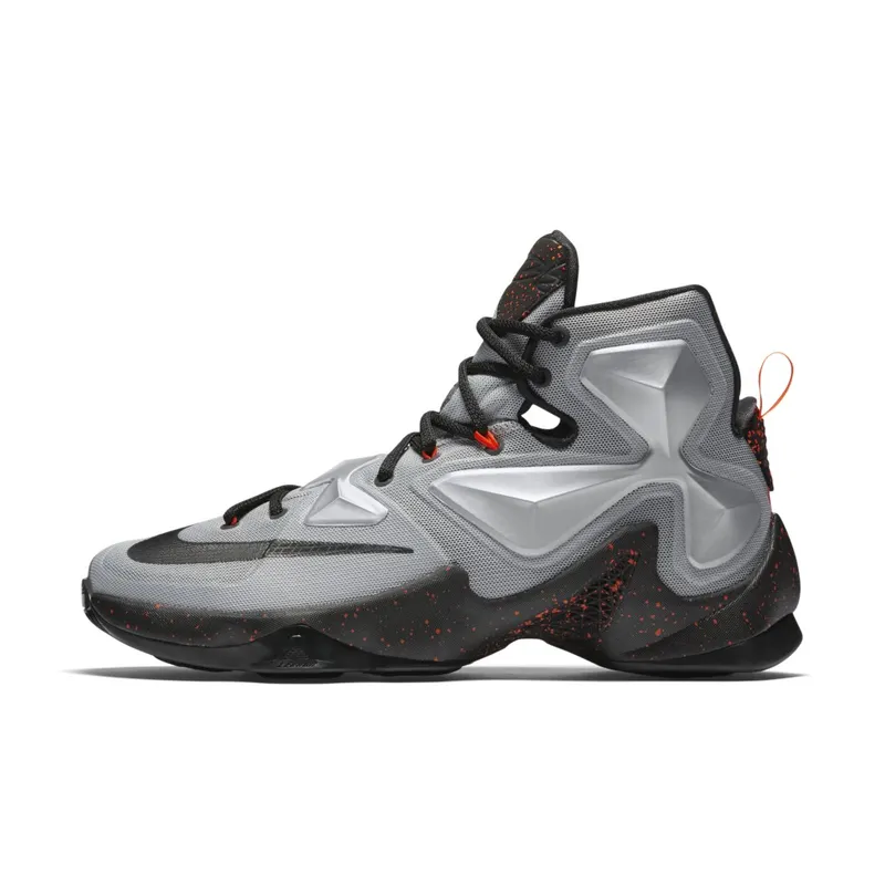 Nike LeBron 13 Lava Metallic Silver/Energy-Hyper Jade-Black (807219-003)