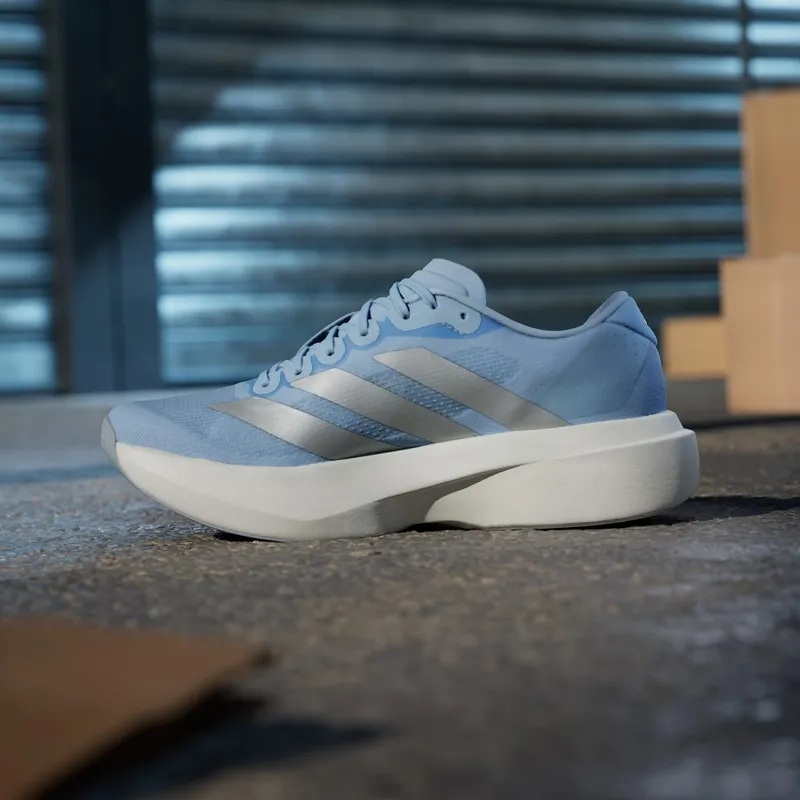 Adidas Adizero EVO SL Glow Blue / Silver Metallic / Cloud White (JS4453)