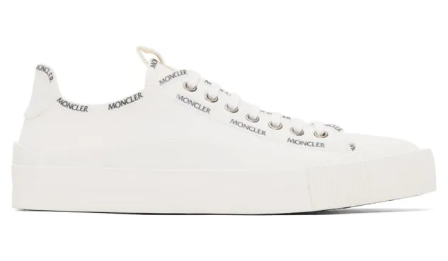 Moncler White Canvas Glissiere Sneakers (G109B4M7264002SS9)